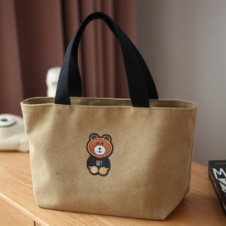 [จัดส่งกทม.] กระเป๋าถือหมีสูงกระเป๋าถือผ้าแคนวาสสํานักงานหญิงกระเป๋าทํางานกระเป๋าถือนักเรียนเบนโตะกระเป๋าอาหารกลางวันกระเป๋า ทั้งหมด-จับคู่