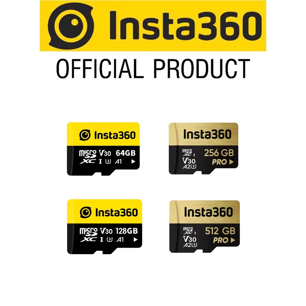 Insta360 การ์ด Micro SD 64G/125G/256G/512G สําหรับ Insta360 X5/Ace Pro 2/X4/Ace Pro/X3/X2
