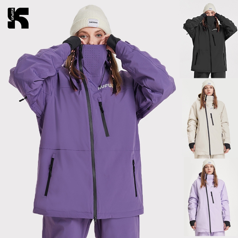 Kufun ชุดสกีด้านบน, Professional Single Board Double Board Snow Coat, Windproof, กันน้ําและ Warm Coa