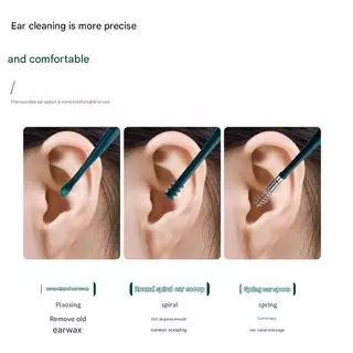 [COD] 6PCs ชุดทําความสะอาดหูนํามาใช้ใหม่ Earpick Sticks ABS Earwax Remover Ear Pick ทําความสะอาดหูช้อนแบบพกพาพลาสติกชุดเครื่องมือทําความสะอาดหูพร้อมกล่องเก็บสําหรับผู้ใหญ่