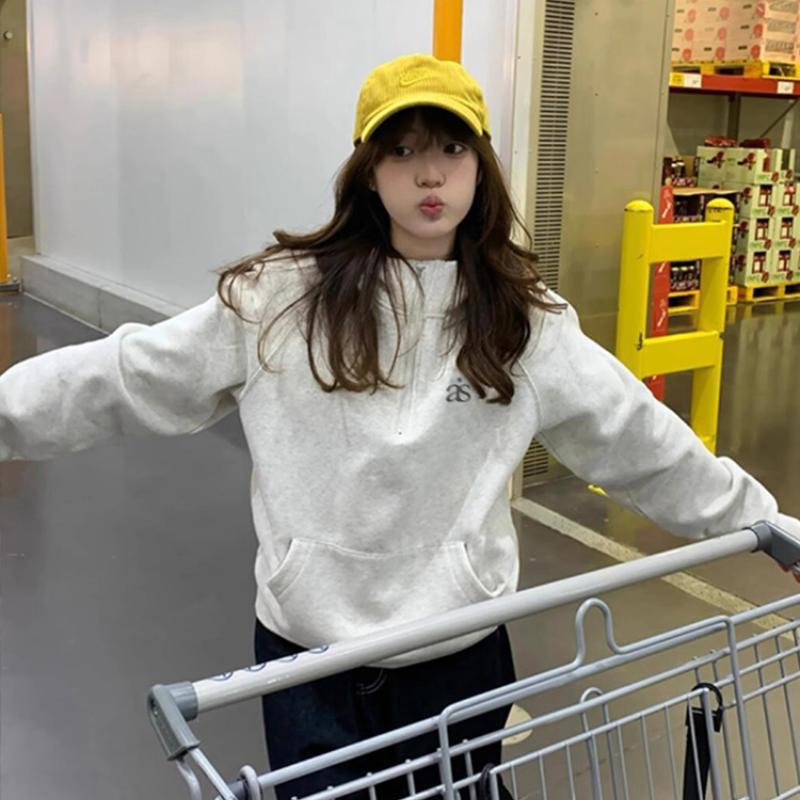 ส่งจากกรุงเทพฯ Solovely M-2XL ผู้หญิง สไตล์เกาหลี แขนยาว เสื้อโค้ท ปักผ้า โอเวอร์ไซส์ เสื้อฮู้ด ราคา ถูกที่สุด ดีลบีเคเค แกลเลอรีภาพที่ 8