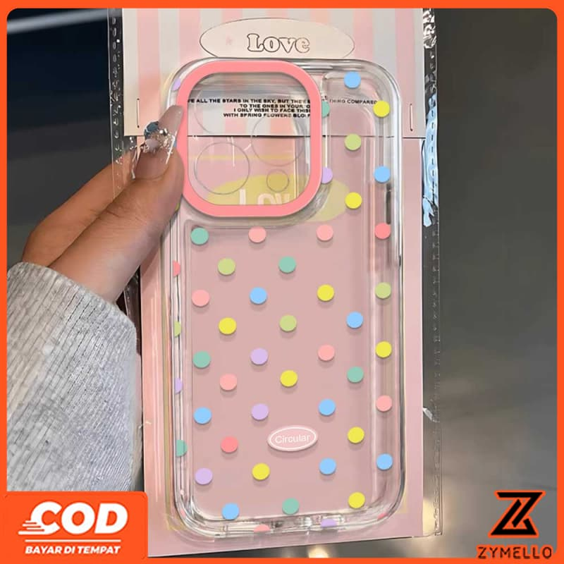 เคสสําหรับ Honor X9C X7C X8C X6B X8B X6A X7A X7B X9B Simple Dopamine Color Dot เคสโทรศัพท์ TPU กันกร