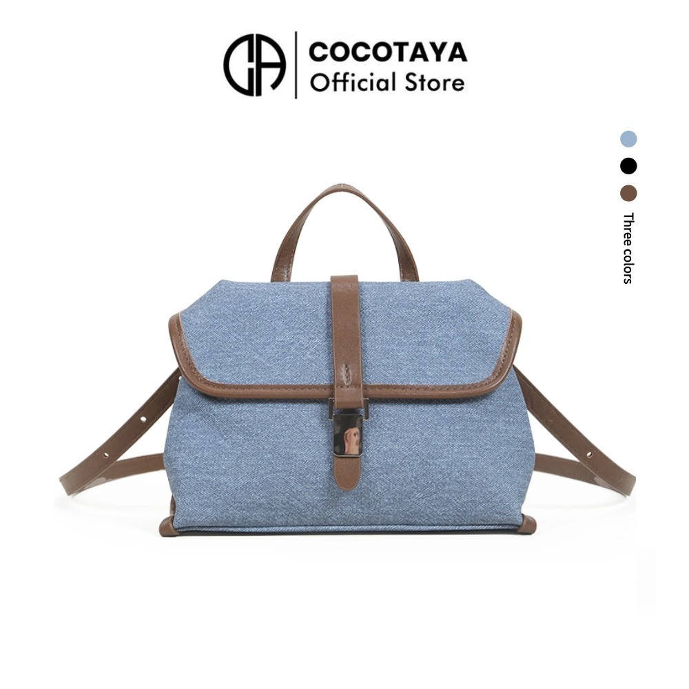 COCOTAYA-Monnt Bag กระเป๋าผู้หญิงแบบโจรกรรมยีนส์ กระเป๋าสะพายข้าง กระเป๋าถือขนาดเล็ก