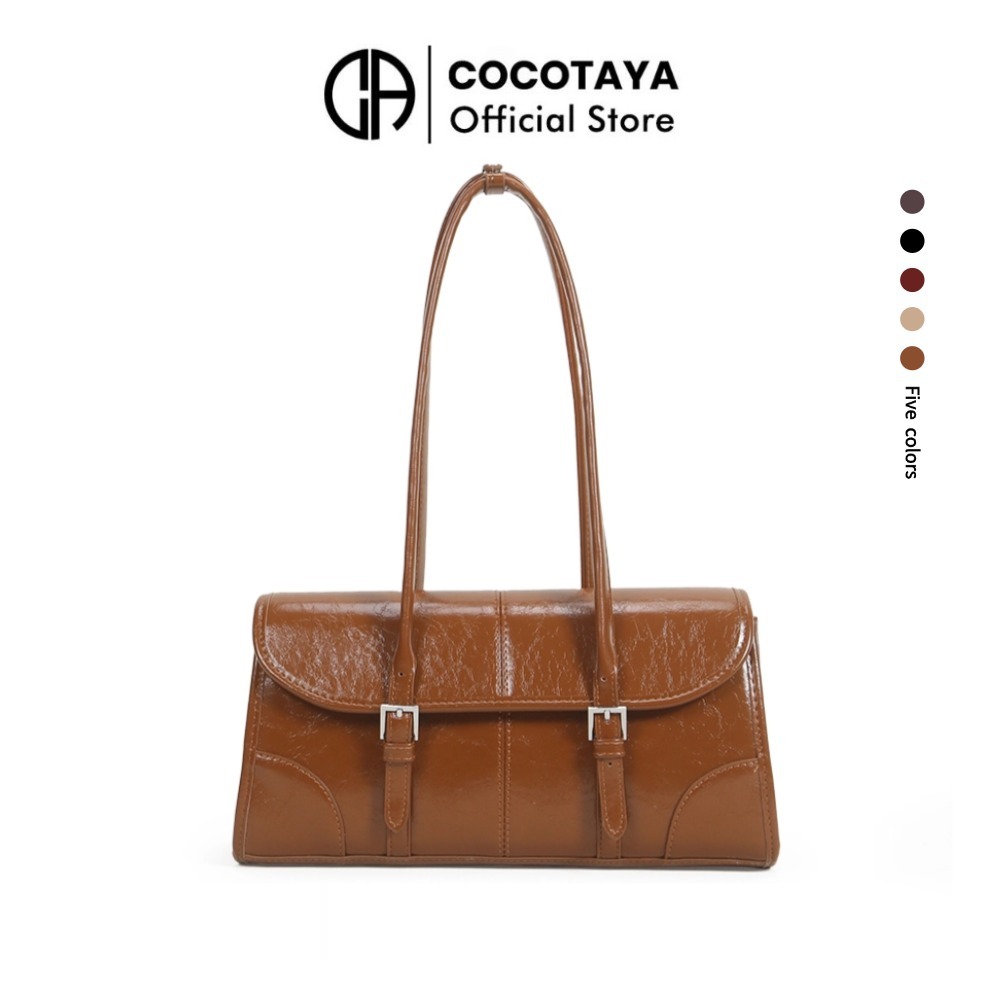 COCOTAYA- Naomi Bagโปรโมชั่นพิเศษกระเป๋าสะพายข้างผู้หญิงขนาดใหญ่ทำจากPU