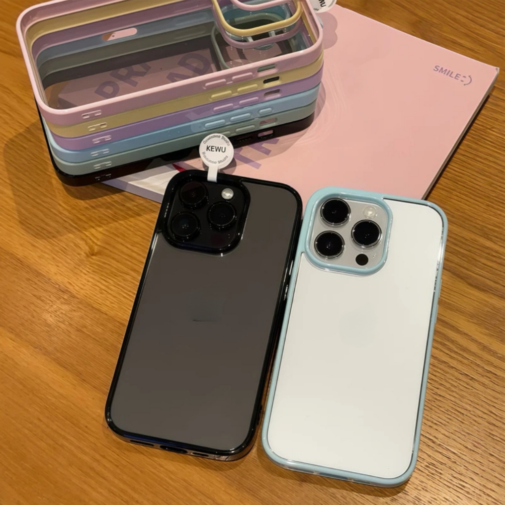 【Transparent acrylic hard case/Yellow】เคส compatible for iPhone 11 12 13 14 15 16 pro max case