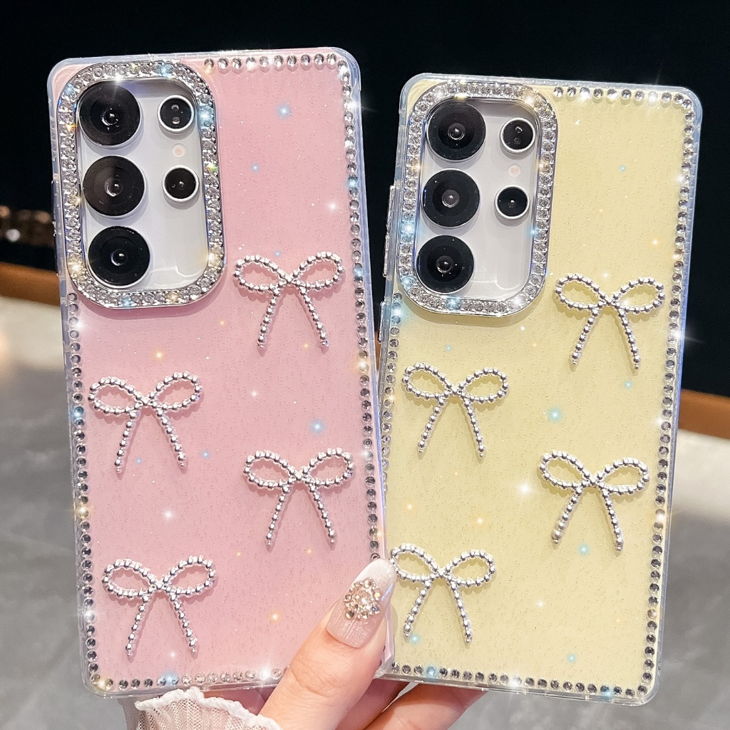 เหมาะสําหรับเคสโทรศัพท์ Samsung S23U S24 S24P S24U S24FE S25 S25P S25U A16 A26 A36 A56 A15 A35 A55 Rhinestone IMD อุปกรณ์เสริมเคสโทรศัพท์ – โปรปัง