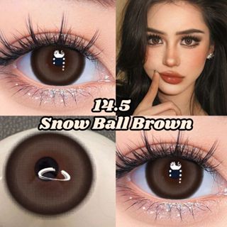 [ส่งจากกทม] คอนแทคเลนส์ บิ๊กอาย สีน้ําตาล 14.5 มม. 2 ชิ้น ต่…