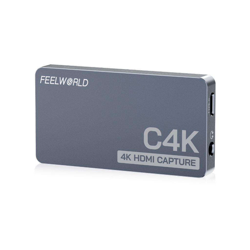 FEELWORLD C4K การ์ดจับภาพวิดีโอ HDMI พร้อม 4K60 รองรับ VRR Plug and Play สําหรับเล่นเกมสตรีมมิ่ง Con