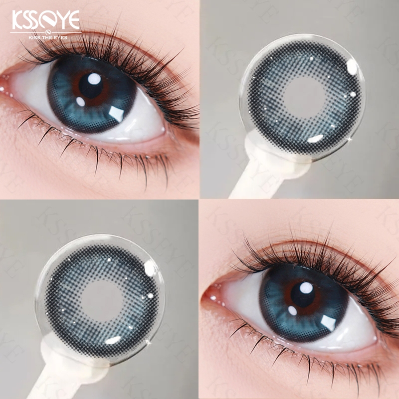 เลนส์ KSSEYE Sweet Peach สีน้ําตาล/สีเทา/สีฟ้าคอนแทคเลนส์ รูปที่ 6