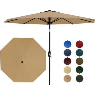 ร่มสนาม 9ฟุต - 8ซี่โครงแข็งแรงร่มตารางกลางแจ้งที่มีข้อเหวี่ย…