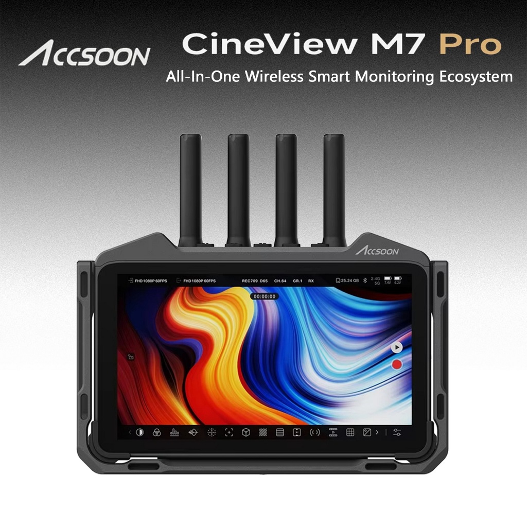 Accsoon CineView M7 Pro 1080p 4K 7 จอภาพหน้าจอสัมผัส LCD 3D lut REC709 1000Nits HDMI SDI USB-C field