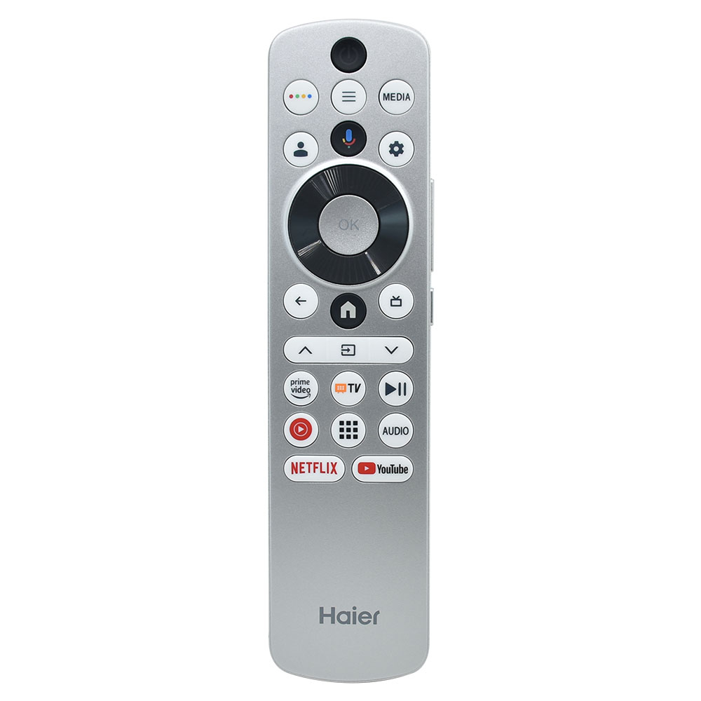 Haier QLED -Smart Google TV Remote พร้อมการควบคุมด้วยเสียงแบบแฮนด์ฟรี
