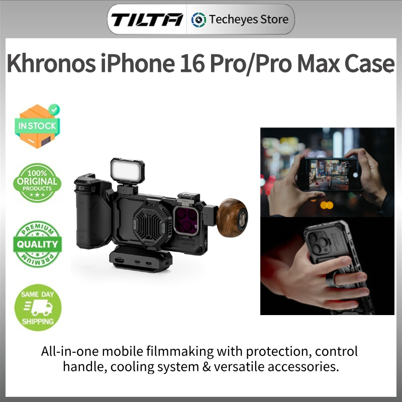 Tilta Khronos iPhone 16 Pro/Pro Max Case Video Rig สําหรับ iPhone 16 การถ่ายภาพ