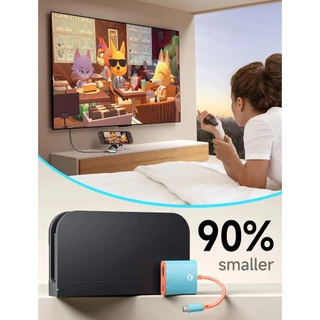 JSAUX Dock Adapter for Switch 2/Switch/OLED สําหรับสวิตช์ 2 Docking Station 3-in-1 USB Type C อะแดปเตอร์ HDMI สําหรับ Nintendo Switch 1/ 2/พอร์ตชาร์จ OLED สําหรับแล็ปท็อปแท็บเล็ต-CV0087 & CV0086&CV0088
