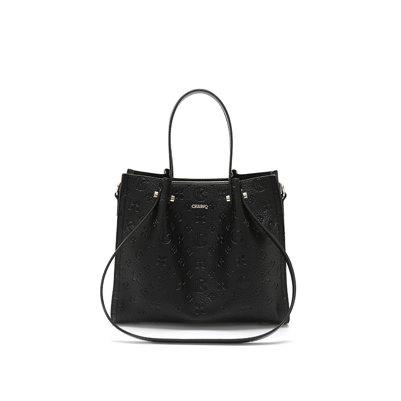 MOYOU กระเป๋าโท้ตลายปั้นสำหรับผู้หญิง, กระเป๋าสะพายข้างสไตล์คลาสสิกความจุขนาดใหญ่