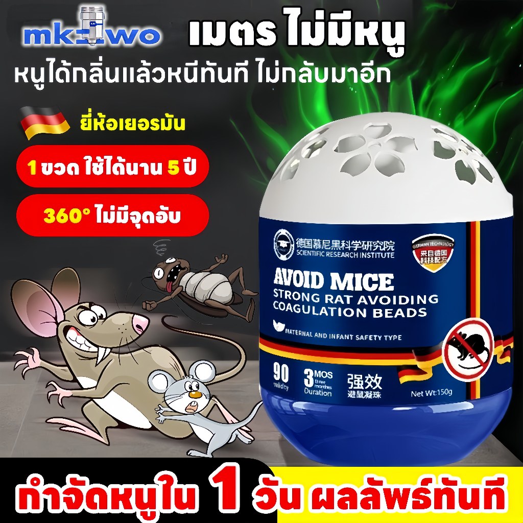 🐭แค่วาง หนูก็หายไป🏠 เจลไล่หนู ไล่หนู กำจัดหนู ยาไล่หนู 150g ไล่หนูตลอด 24 ชั่วโมง ผลิตจากธรรมชาติ