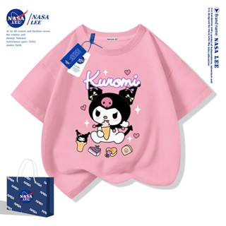 【จัดส่งภายในวันเดียว】เสื้อยืด NASA ผ้าฝ้าย ลายคุโรมิแอบกินขน…