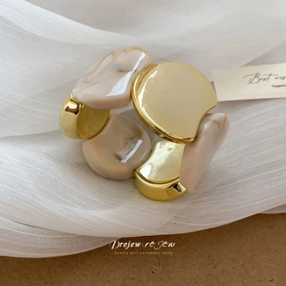 สร้อยข้อมือเชือกยางยืดประกบวงกลมอะคริลิค สไตล์ยุโรปและอเมริกา ออกแบบเฉพาะตัวและสวยงาม