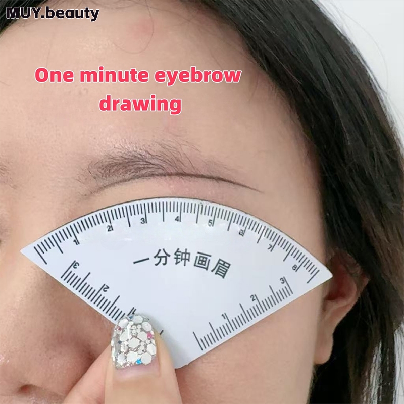1-Min Beginner Eyebrow Stencil Kit - Easy Eyebrow shaping Tool เทมเพลตความงามขี้เกียจอย่างรวดเร็วสําหรับคิ้ว