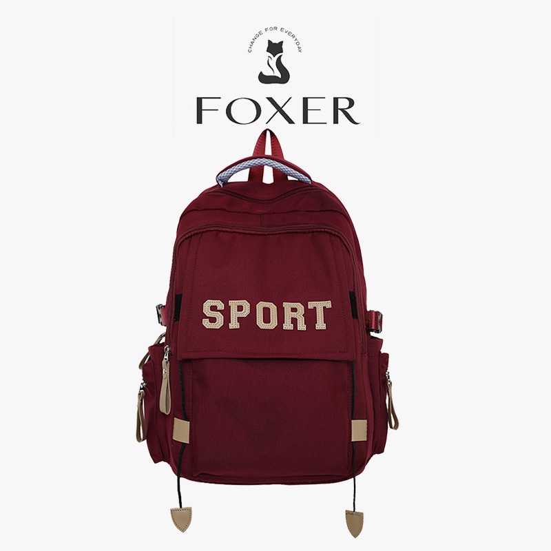 Foxer กระเป๋าเป้ผู้หญิง แฟชั่นสีแดง