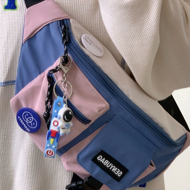 【จัดส่งจากประเทศไทย】🌼พร้อมส่ง🌼 กระเป๋าคาดเอว ผ้ากันน้ํา ความจุขนาดใหญ่ สไตล์นี้สุดเท่