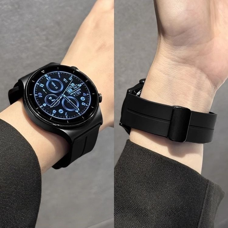 สายรัดสําหรับนาฬิกา ONEPLUS Watch | 2 | 3 Magnetic Clasp ซิลิโคนกันน้ํากีฬาเปลี่ยนสายรัดข้อมือสําหรั