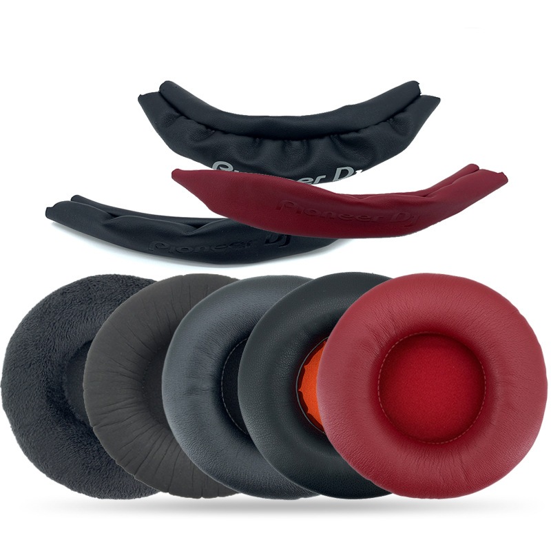 เปลี่ยนแผ่นรองหูฟัง Earpad แถบคาดศีรษะเบาะรองนั่งสําหรับ Pioneer HDJ-X5 X5BT HDJ-X7 X7BT HDJ-X10 DJ หูฟัง