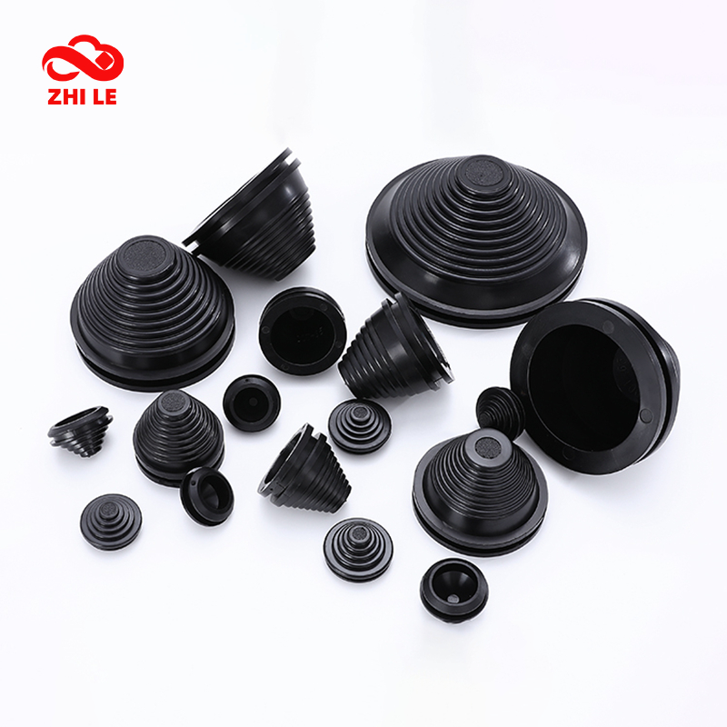 10 มม.-50 มม.ประเภท Snap-on Grommet สีดําสีขาวซิลิโคนปลั๊กสกรูยาง Grommet Perodua Wira เครื่องซักผ้าซีลฝาครอบสาย Protector