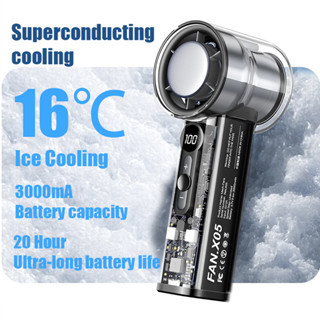 SweetHome เครื่องทําความเย็น พัดลมเทอร์โบมือถือแบบพกพา 100 ค…