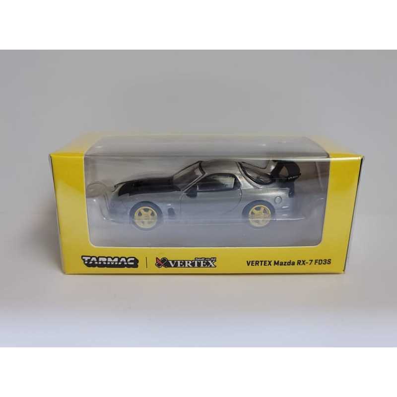 Tarmac Works 1/64 VERTEX Mazda RX-7 FD3S ไล่ล่าโลหะสีเหลือง