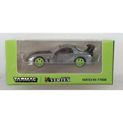 Tarmac Works 1/64 VERTEX Mazda RX-7 FD3S สีเหลืองสีเขียว Chase