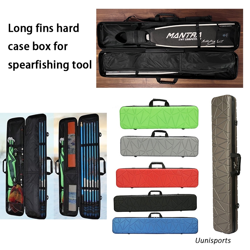 ความยาว 1.3M ฟรีดําน้ํา Fins Hard Case Box Fast Express Shipment 23 ซม.ความกว้างดําน้ํา Fin Hard Box กระเป๋า