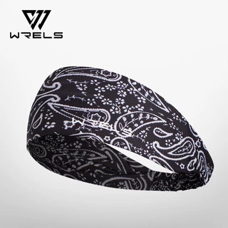WRELS สายคาดศีรษะกีฬากว้าง 8 ซม., ระบายอากาศได้ดี ดูดซับเหงื่อดี #G52