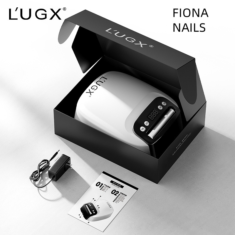 เครื่องอบเล็บเจลไร้สาย LUGX LG-801S พร้อมไฟฉายล็อคอะไหล่  เครื่องสีขาวรุ่นใหม่  (รุ่นชาร์จไฟได้)