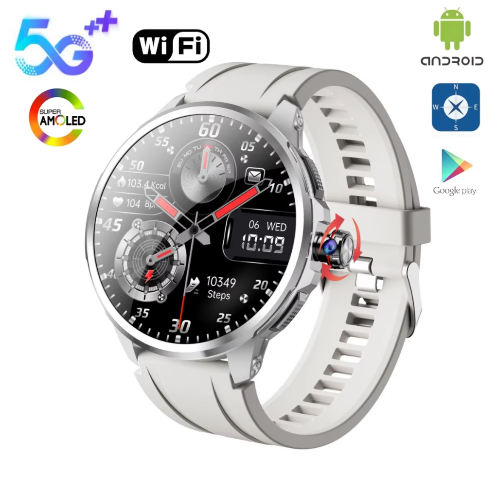Original H99 สมาร์ทวอท์ช 1.95 นิ้วหน้าจอ Amoled GPS WIFI ซิมการ์ดสล็อต Smartwatch ผู้ชายผู้หญิง