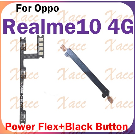 สําหรับ Realme 10 4G ปุ่มปรับระดับเสียงริบบิ้น Flex Cable พร้อมอะไหล่ซ่อมเอาต์พุตกุญแจด้านข้าง ON OFF