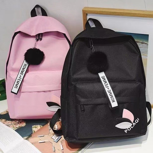 【จัดส่งจากประเทศไทย】🌼พร้อมส่ง🌼กระเป๋าเป้สะพายหลังผ้าใบหญิง 2024 สไตล์ใหม่สไตล์กระโหลกเวอร์ชั่นเกาหลี โมริ ร้อยประมาณ หน้าแข้ง-ชาน กระเป๋านักเรียนมัธยมต้น