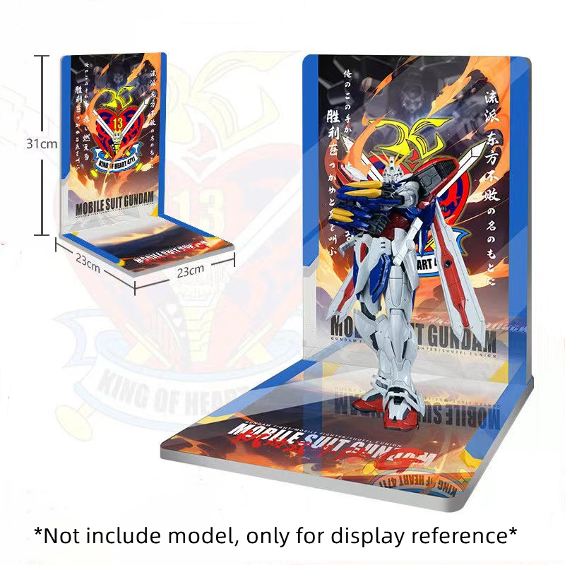 (ไม่รวมรุ่น) รุ่นจอแสดงผลแพลตฟอร์มเหมาะสําหรับ MG HIRM God GUNDAM กระพริบ GUNDAM ฉากวงเล็บพื้นหลัง Board