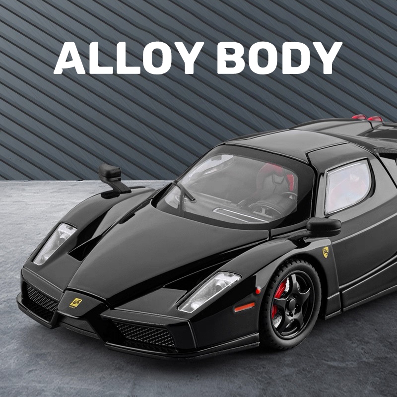 1:22 Scale Ferrari Enzoรถรุ่นDiecastรถของเล่นสําหรับเด็กผู้ชายวันเกิดของเล่นเด็กคอลเลกชันรถ - รูปที่ 4