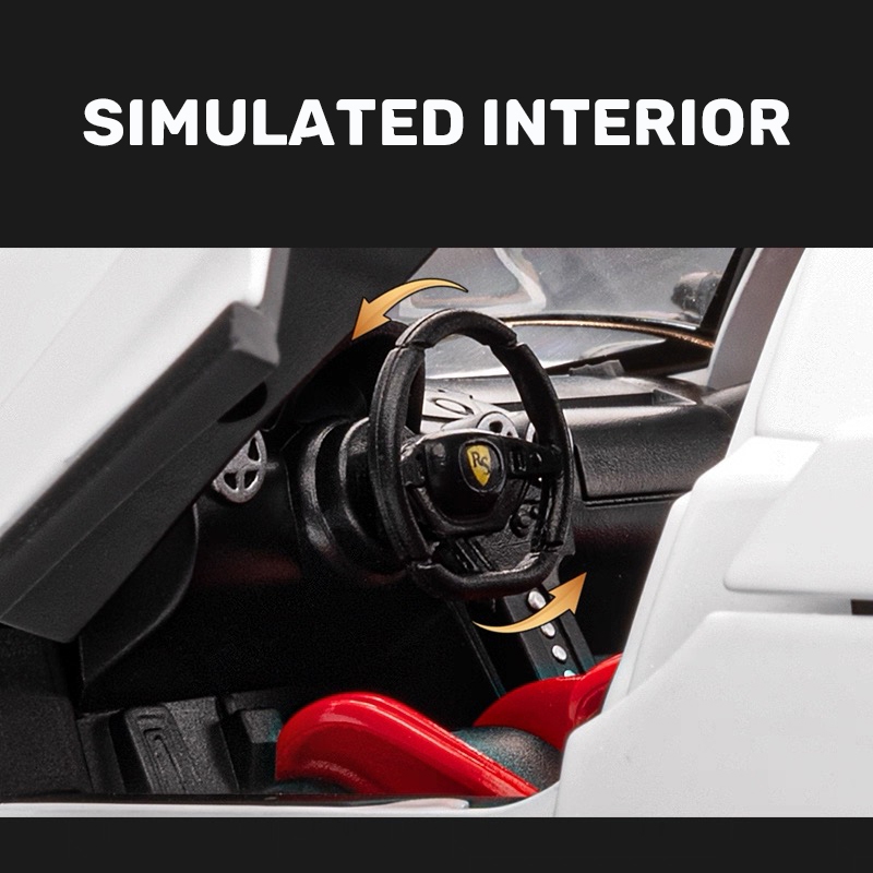 1:22 Scale Ferrari Enzoรถรุ่นDiecastรถของเล่นสําหรับเด็กผู้ชายวันเกิดของเล่นเด็กคอลเลกชันรถ - รูปที่ 6