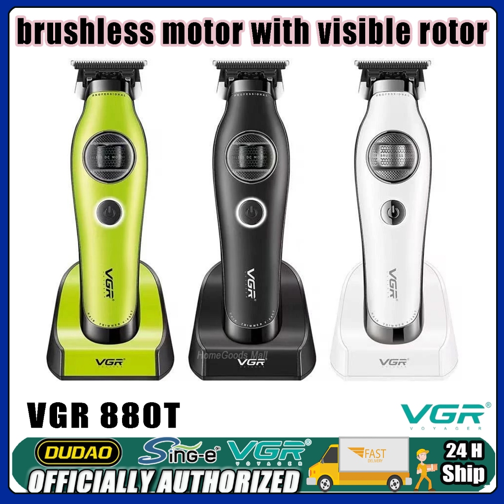 VGR V-880T เปิดตัวชุดปัตตาเลี่ยนตัดผมมอเตอร์หมุนที่มองเห็นได้ไร้แปรงถ่าน,ร้านทําผมทรงพลังปัตตาเลี่ยน