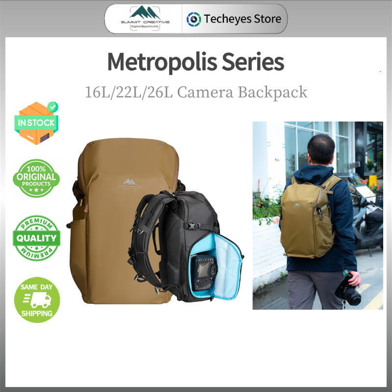 Summit Creative Metropolis Series 16L/22L/26L กระเป๋าเป้สะพายหลังสําหรับกล้อง Wildlife/Astroopograph