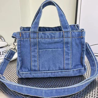 【จัดส่งจากประเทศไทย】🌼พร้อมส่ง🌼 2024 สไตล์ใหม่เกาหลีผ้าใบกระเป๋าสะพายลําลองผ้ายีนส์ญี่ปุ่นมัลติฟังก์ชั่สุภาพสตรีสไตล์ลําลองสุภาพสตรีกระเป๋าสะพา