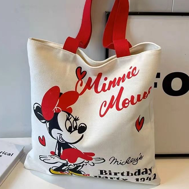 【จัดส่งจากประเทศไทย】🌼พร้อมส่ง🌼 กระเป๋าสะพายไหล่ ผ้าแคนวาส ลายการ์ตูนสนูปปี้น่ารัก จุของได้เยอะ สไตล์อเมริกัน สําหรับนักเรียน ผู้หญิง