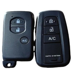 3-Button Toyota Old Model Prius Smart Remote Car Key ปุ่ม AC Modified Shell Key Case