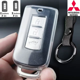 Mitsubishi เคสกุญแจรีโมทโปร่งใส Xpander Cross X Force Triton Pajero ที่ใส่กุญแจรถ Sport Mirage Outlander Delica Attrage ฝาครอบกุญแจ