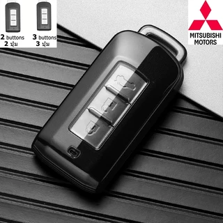 Mitsubishi เคสกุญแจรีโมทโปร่งใส Xpander Cross X Force Triton Pajero ที่ใส่กุญแจรถ Sport Mirage Outlander Delica Attrage ฝาครอบกุญแจ