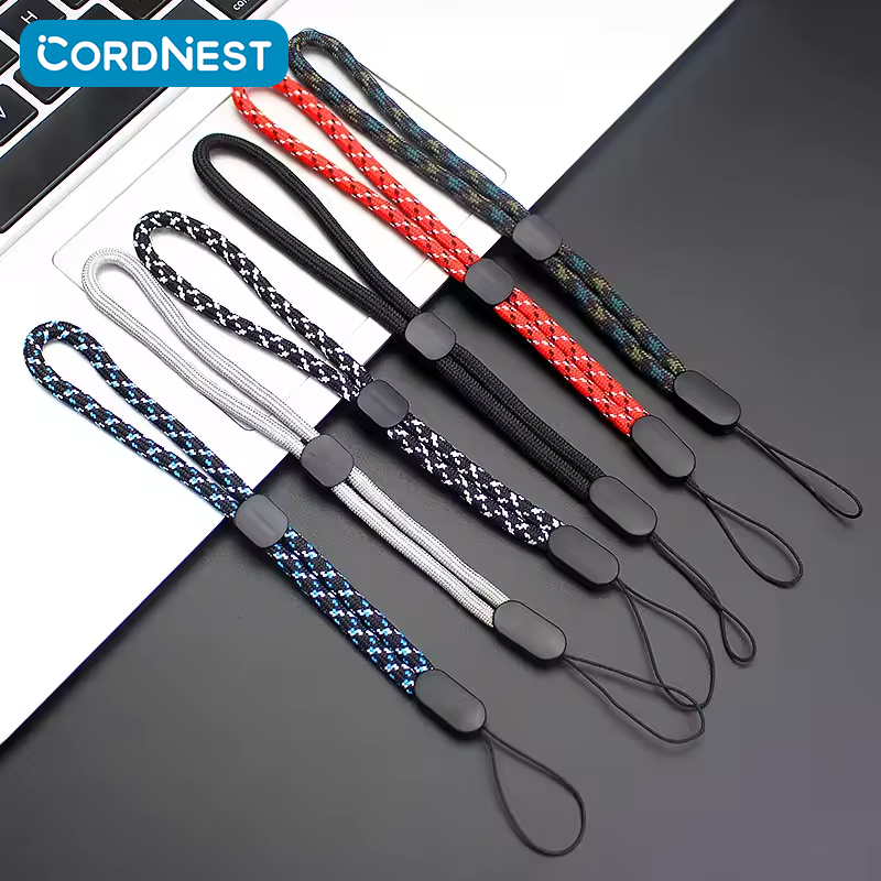 CORDNEST  ยาวและสั้น Braid โทรศัพท์ Lanyard สร้อยคอสายรัดข้อมือกล้อง GoPro String Holders