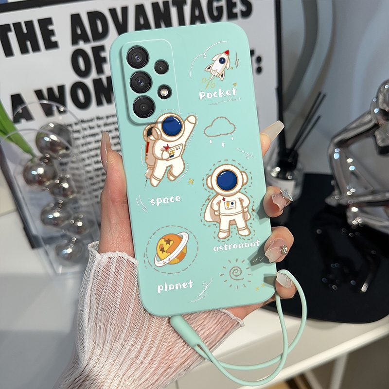 TPU Drawing Astronaut Samsung A32 4G, Samsung A32 5G, Samsung A52, Samsung A72
