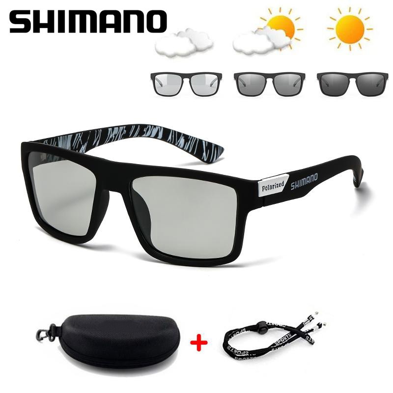 แว่นกันแดด Photochromic โฟโตโครมิก แว่นกันแดด สำหรับผู้ชายและผู้หญิง แว่นตาโพลาไรซ์ เหมาะสำหรับการตกปลาและกิจกรรมกลางแจ้ง ป้องกัน UV400 แว่นตากีฬา แว่นตาขับรถ ปั่นจักรยาน แคมป์ปิ้ง เฉดสีดวงอาทิตย์ แว่นตาป้องกันแสงสะท้อนตกปลา
